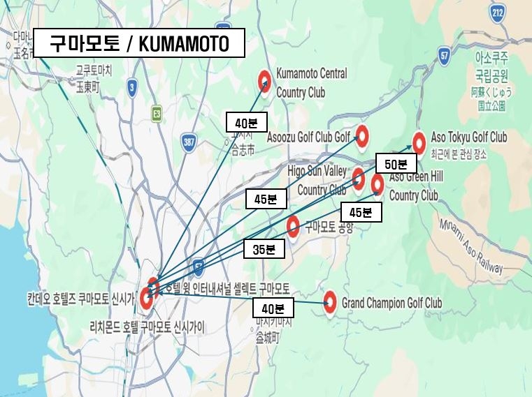 코스 위치 안내 지도