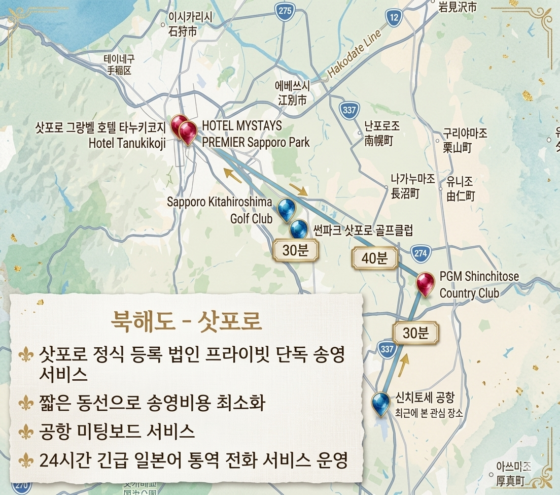 코스 위치 안내 지도