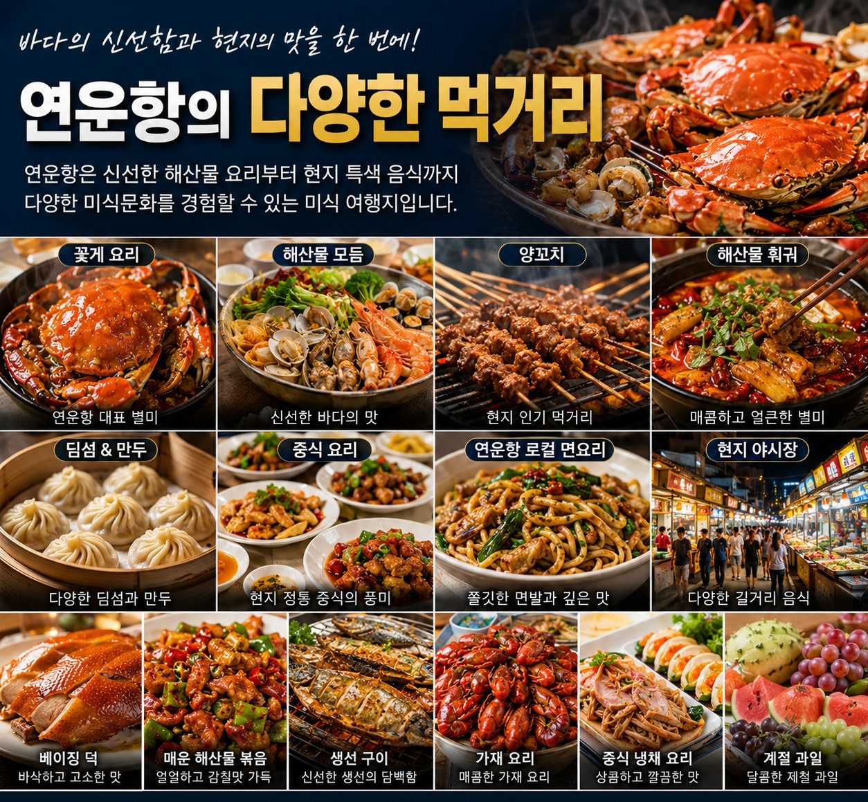 연운항 다양한 먹거리 안내