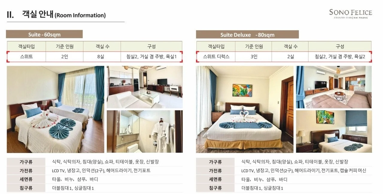소노펠리체 하이퐁 호텔 객실 안내 2