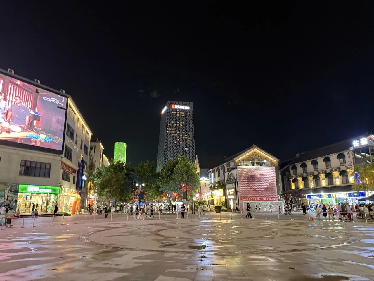제남 인상제남 광장 야경