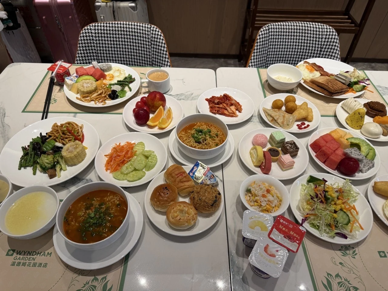 윈덤가든호텔 조식 메뉴