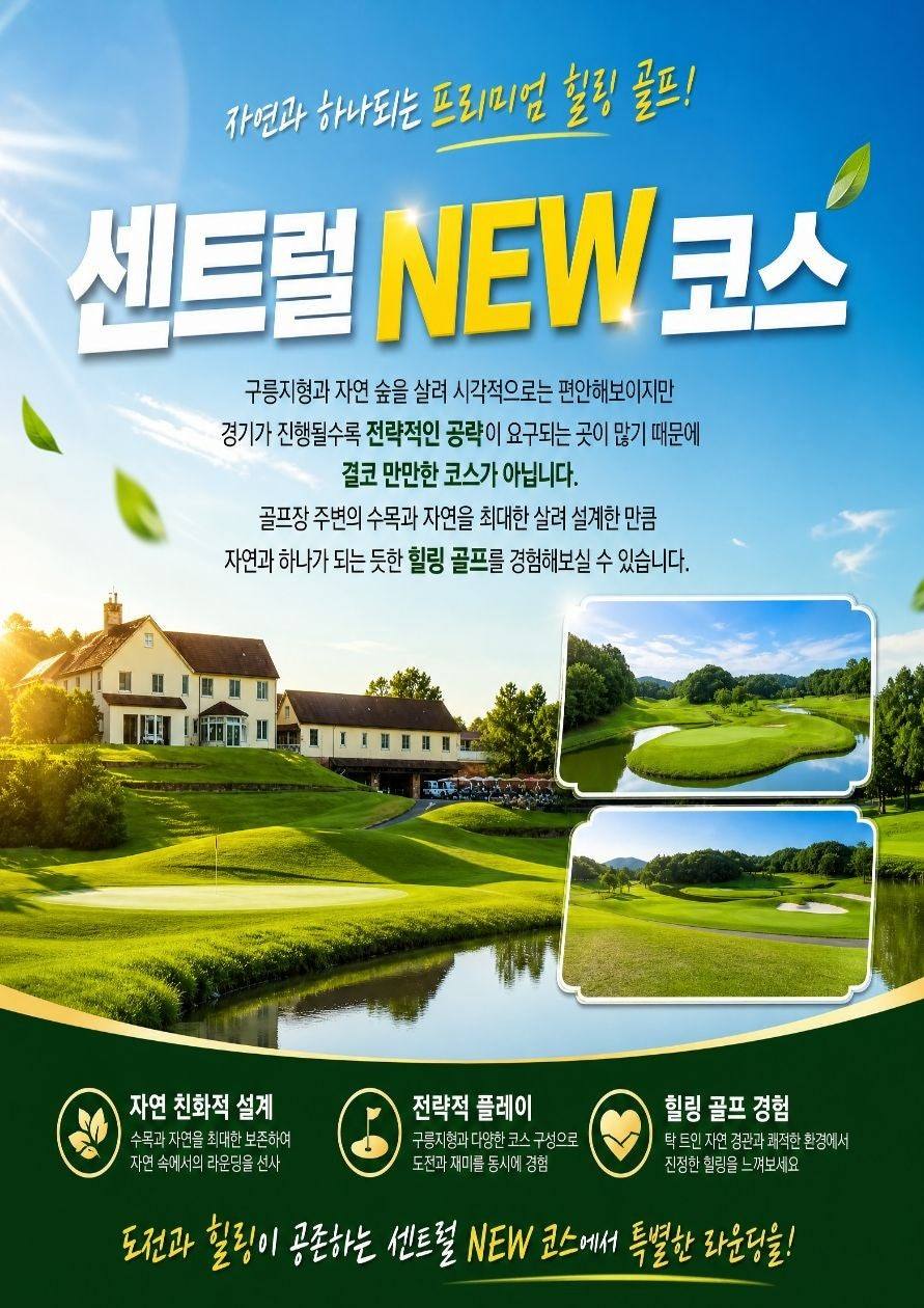 센트럴 뉴 코스 안내 · 일본 이바라키 골프여행