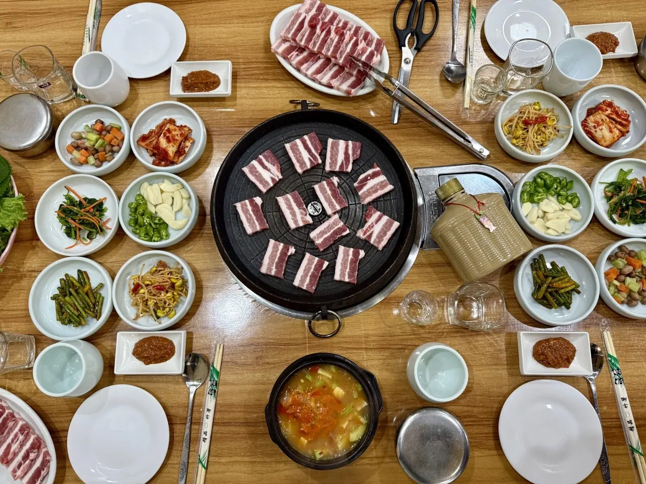 위해 시내 현지식·한식 식사 예시 7